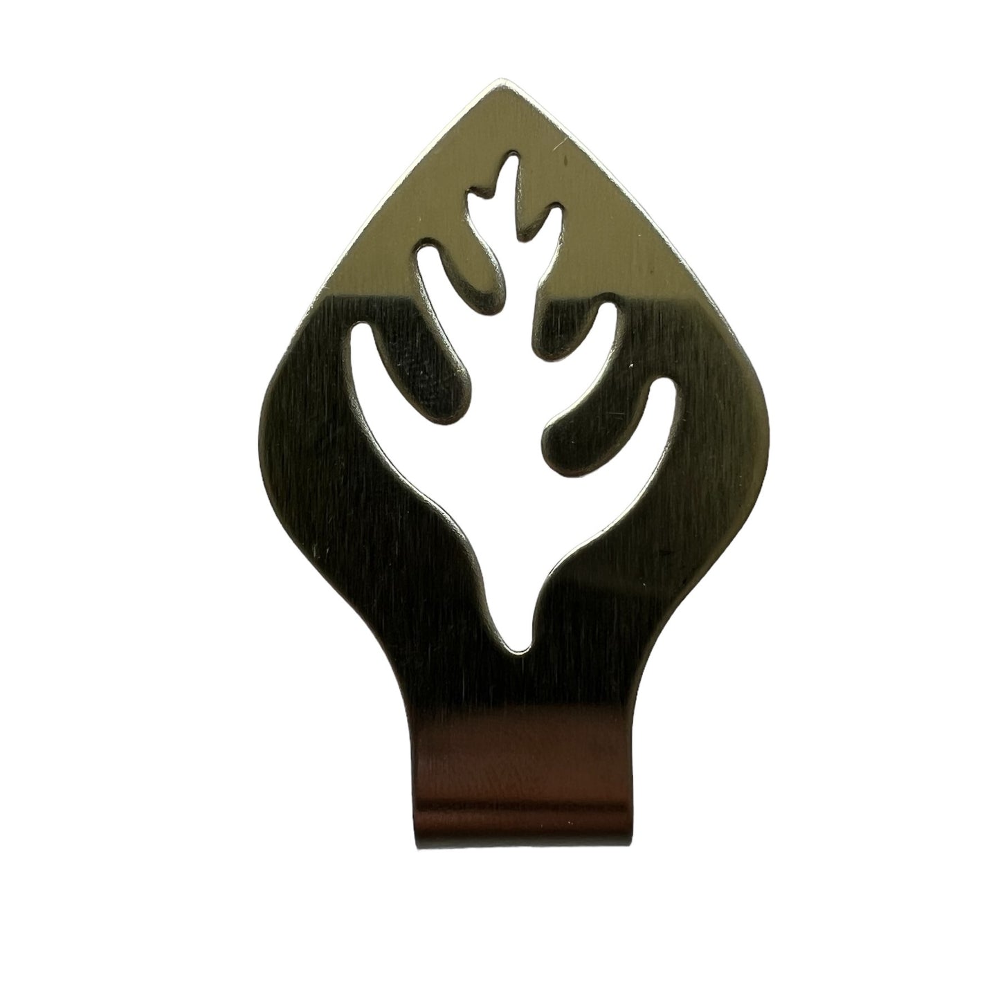Tablecloth clip - leaf | stainless steel
