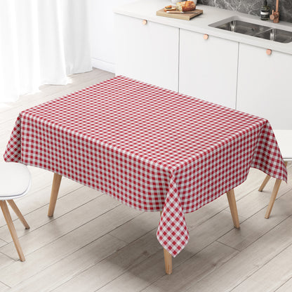 Wachstuch Tischdecke kariert rot Vichy