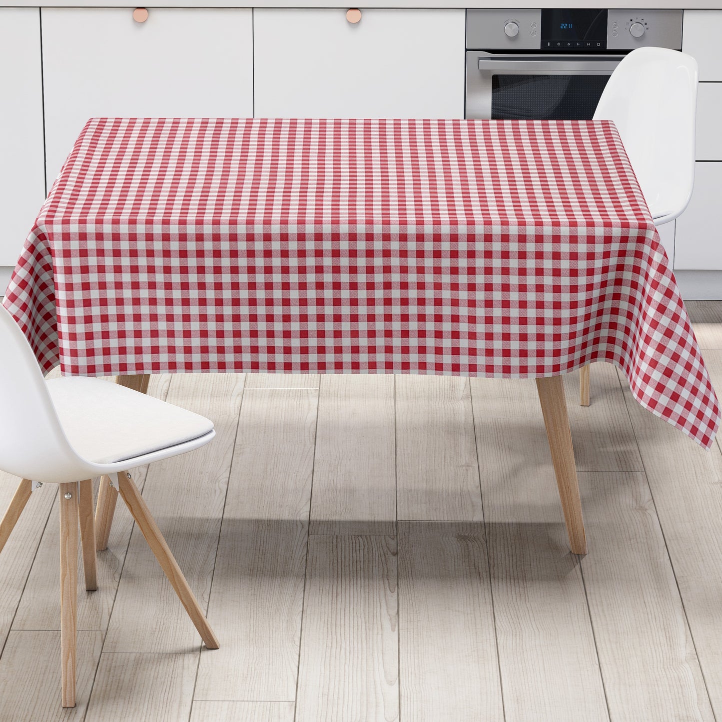 Wachstuch Tischdecke kariert rot Vichy