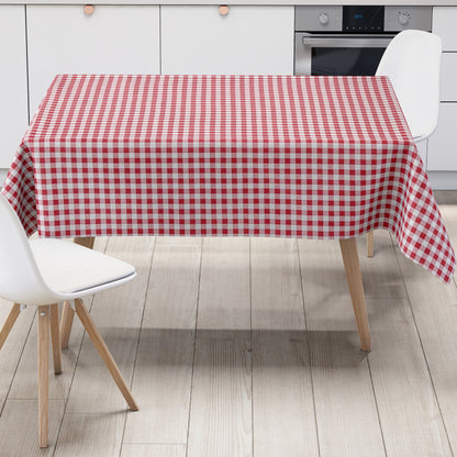Wachstuch Tischdecke kariert rot Vichy