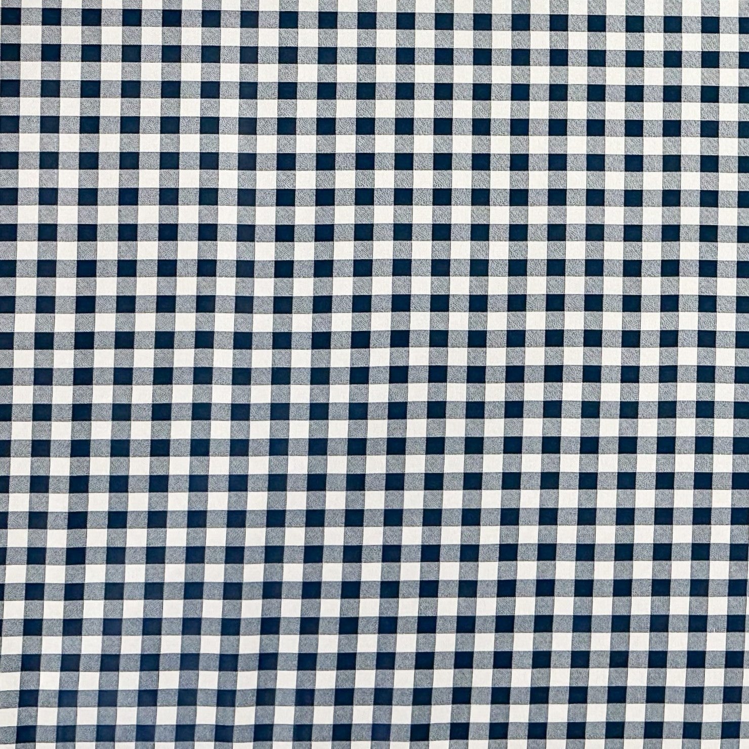 Wachstuch Tischdecke kariert Vichy dunkelblau