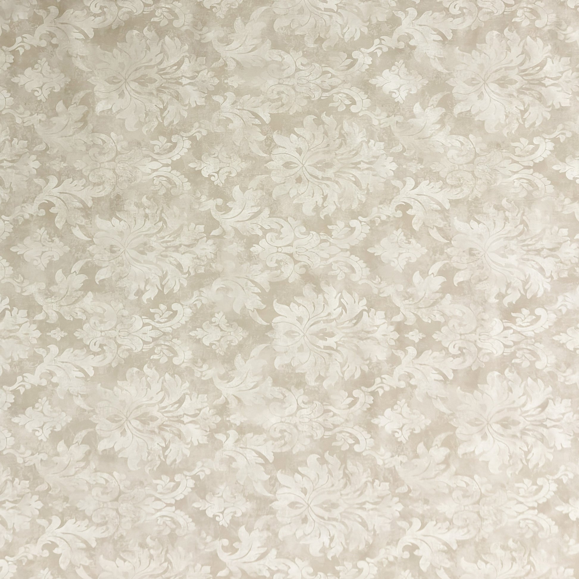 Wachstuch Tischdecke Ornamente Barock beige