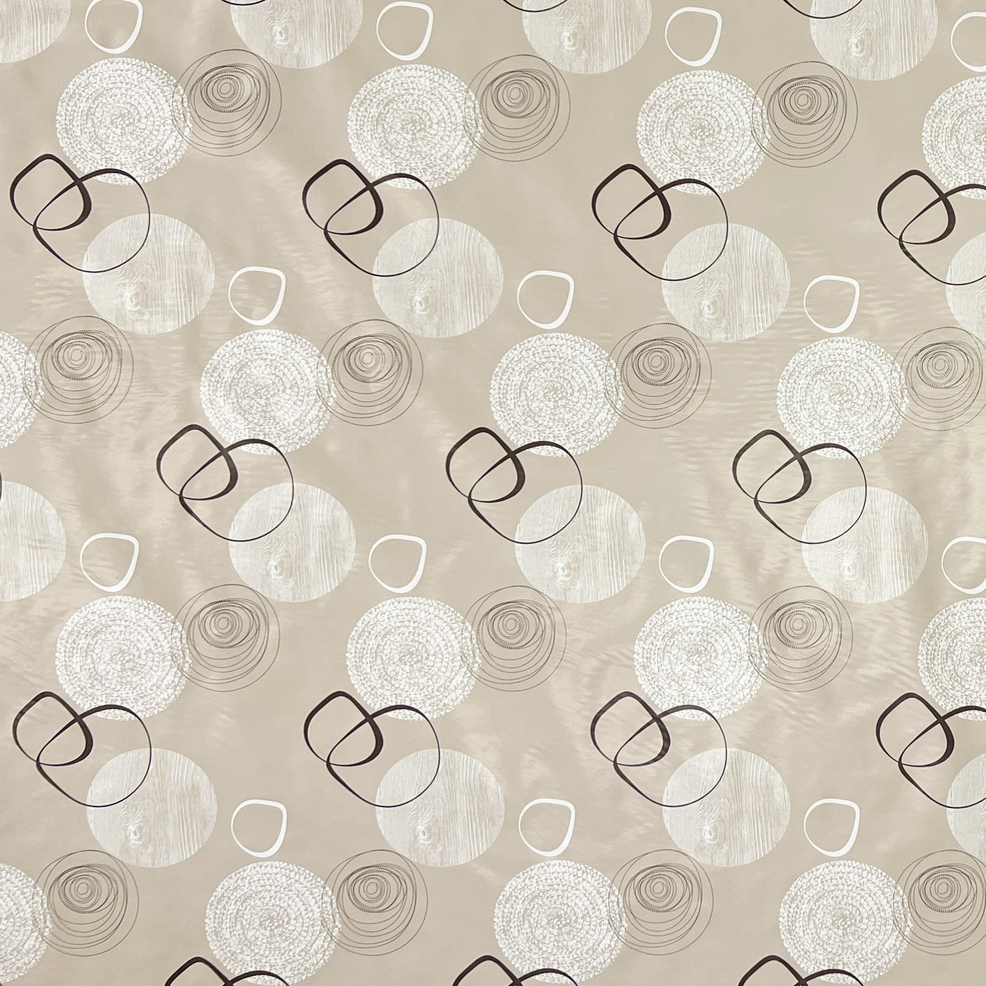 Wachstuch Tischdecke beige Linien