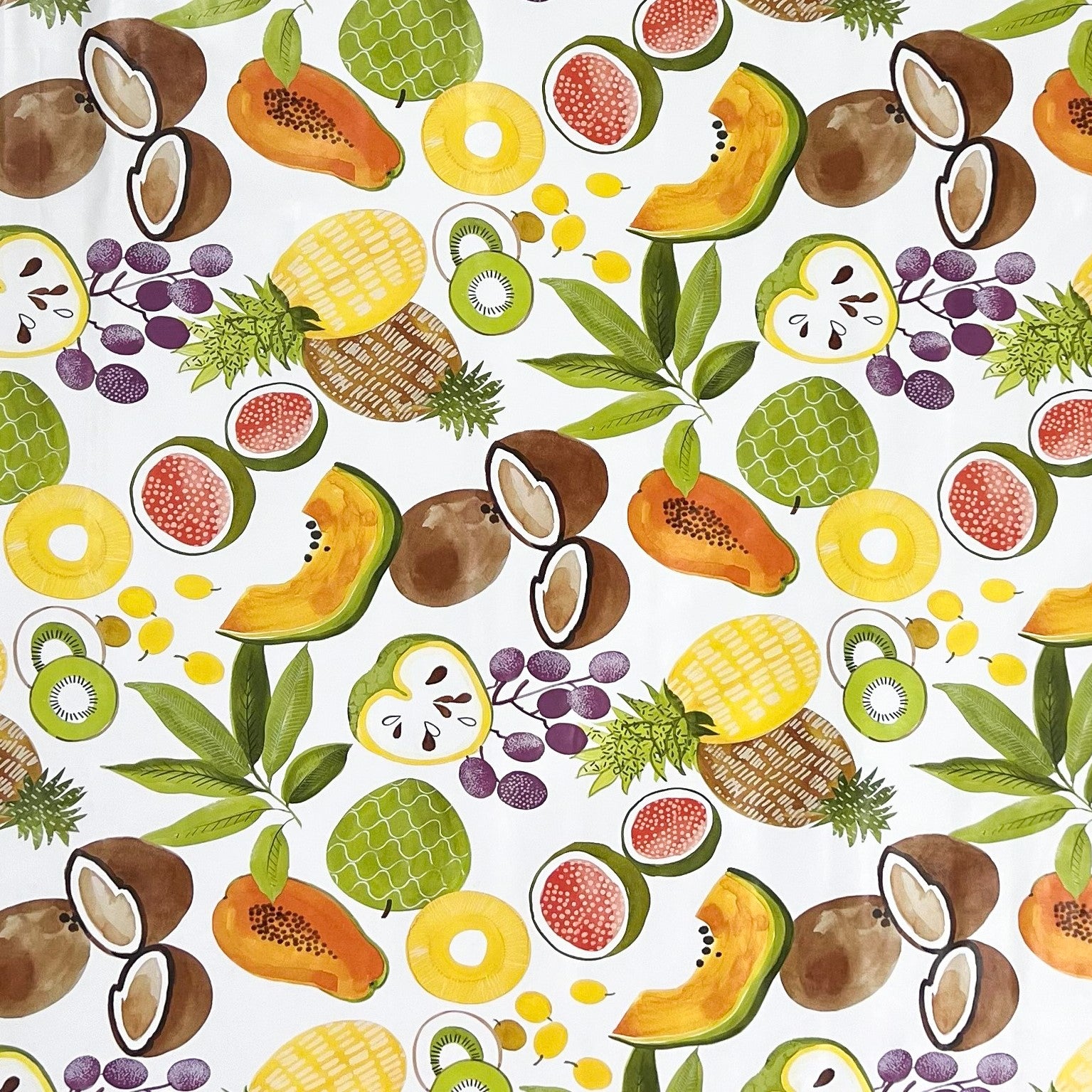 Wachstuch Tischdecke Obst Früchte