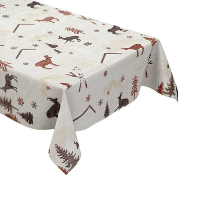Oilcloth roll Christmas C142151 snowflake winter reindeer roll goods