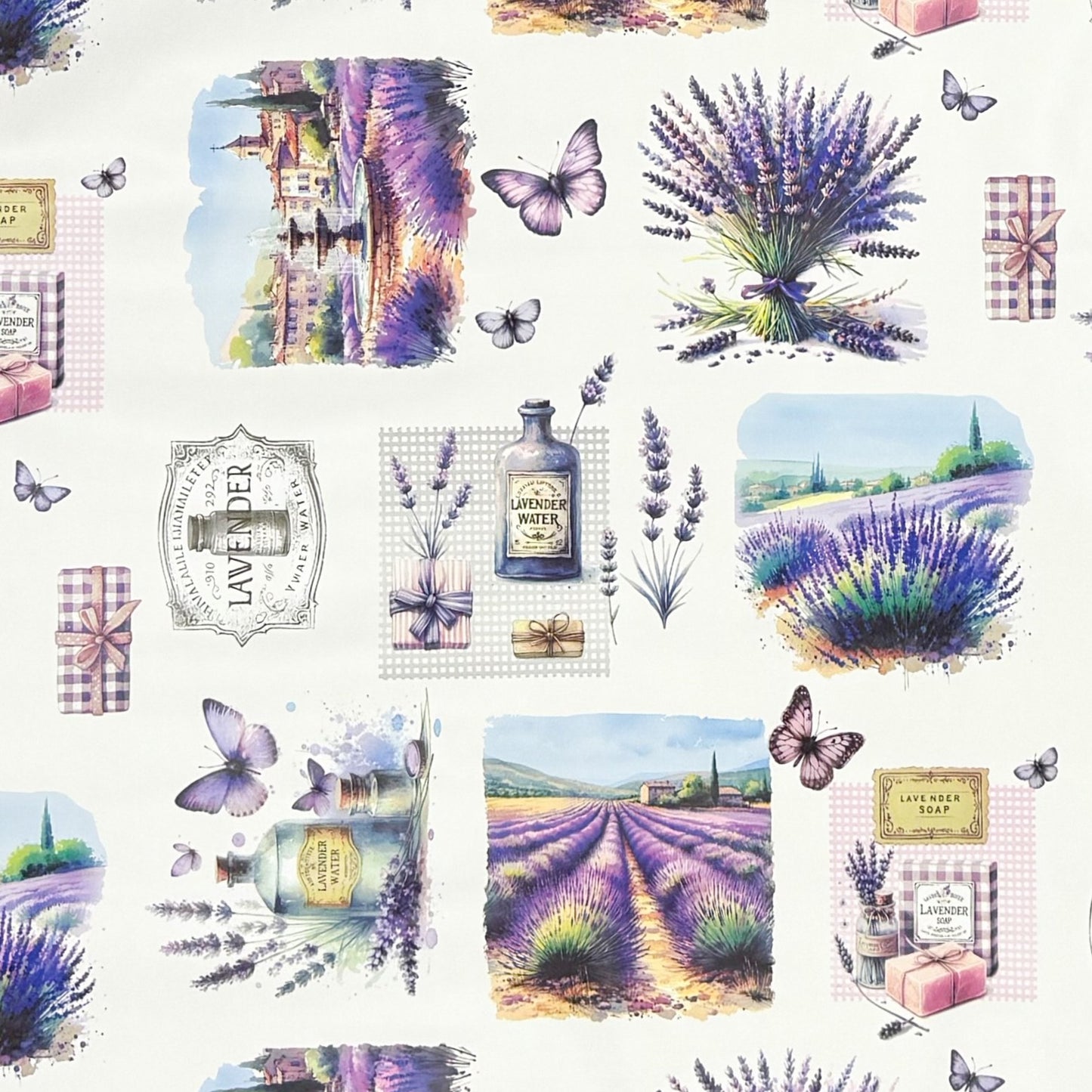 Wachstuch Tischdecke Lavendel Provence