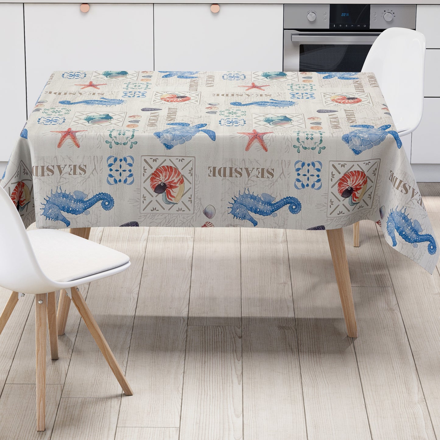 Wachstuch Tischdecke maritim 