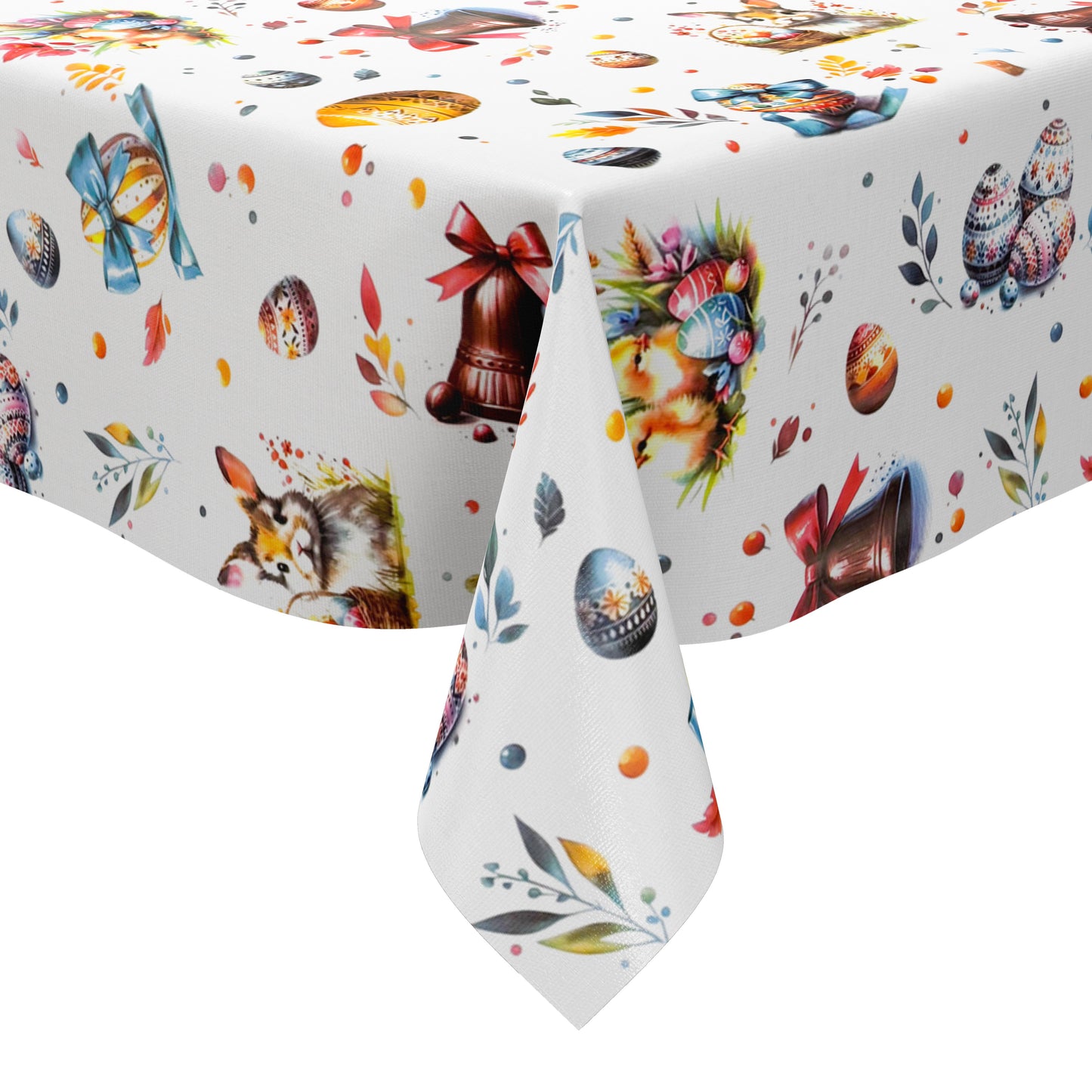 Oilcloth tablecloth C142351 Easter Easter bunny Easter chick Easter egg square round oval