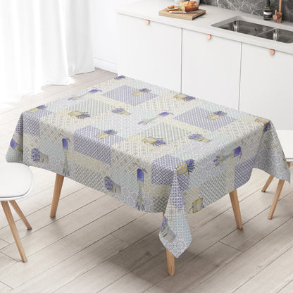 Wachstuch Tischdecke C142361 Provence Lavendel Ornamente eckig rund oval
