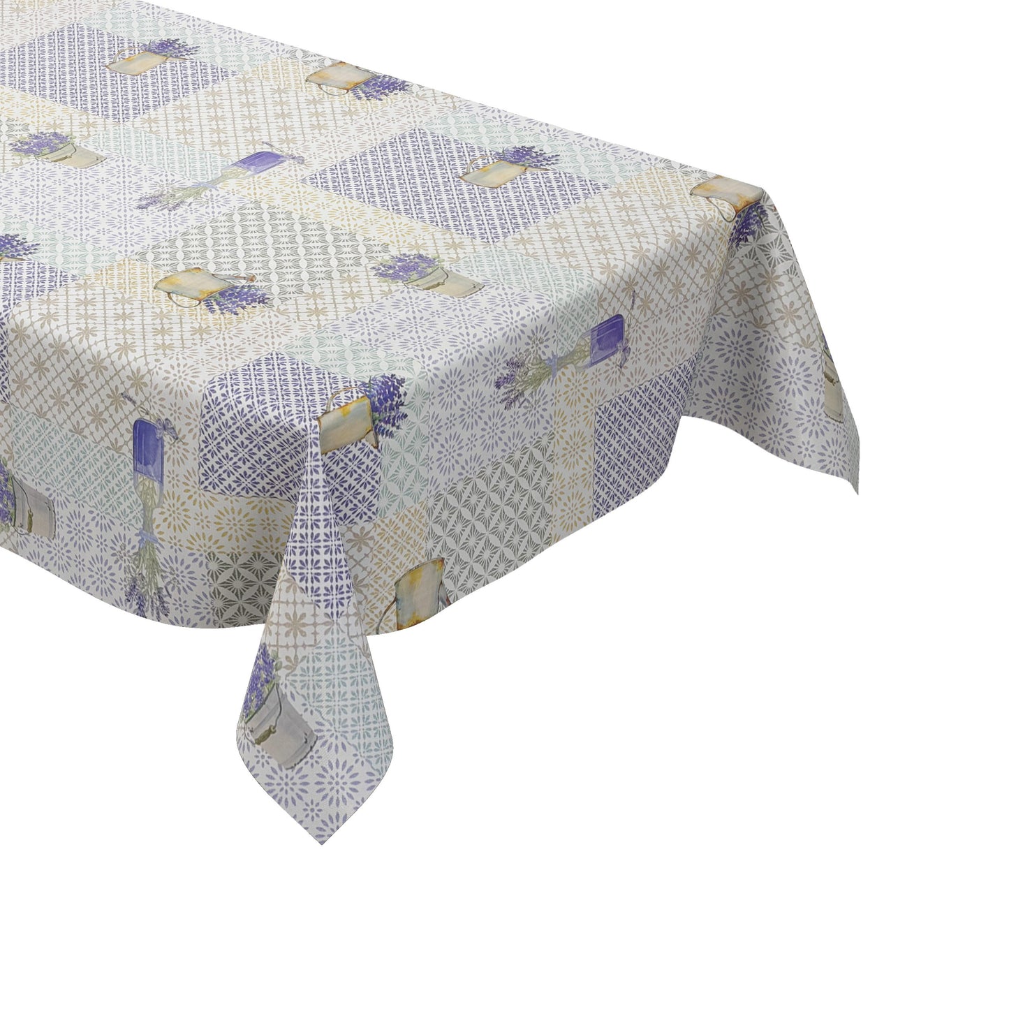 Wachstuch Tischdecke C142361 Provence Lavendel Ornamente eckig rund oval