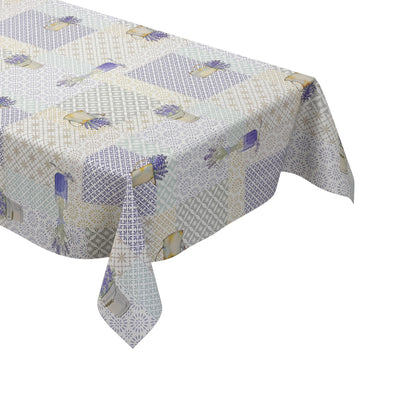 Wachstuch Tischdecke C142361 Provence Lavendel Ornamente eckig rund oval