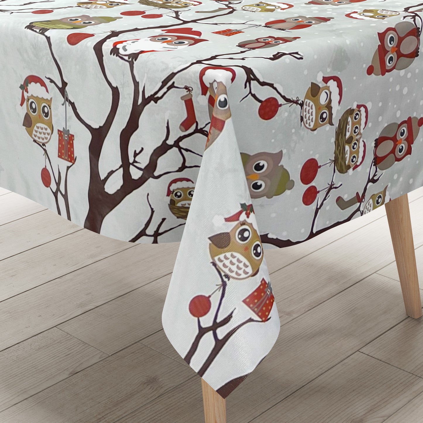 Wachstuch Rolle Weihnachten C144340 Eule Weihnachten Rollenware