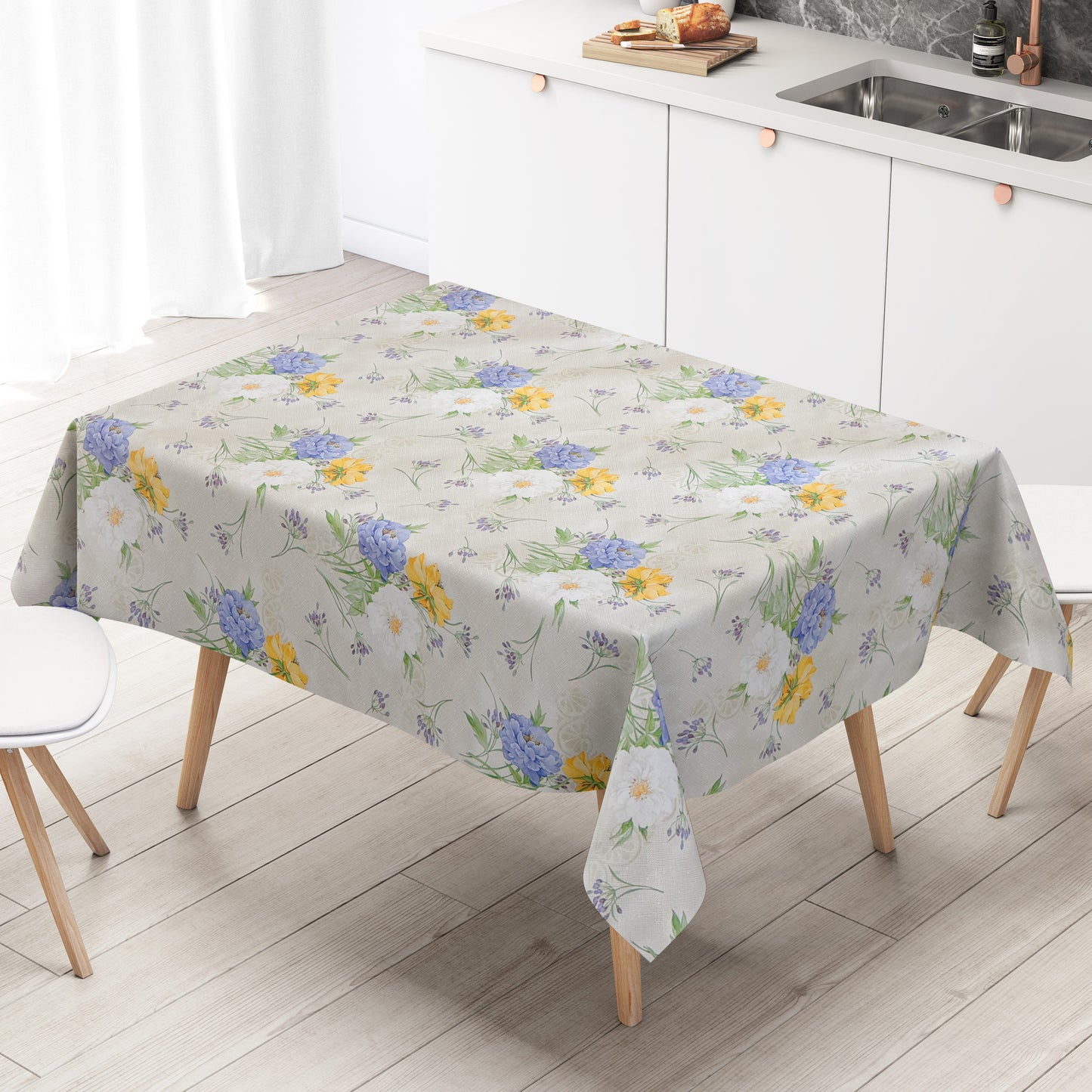 Wachstuch Tischdecke Blumenwiese