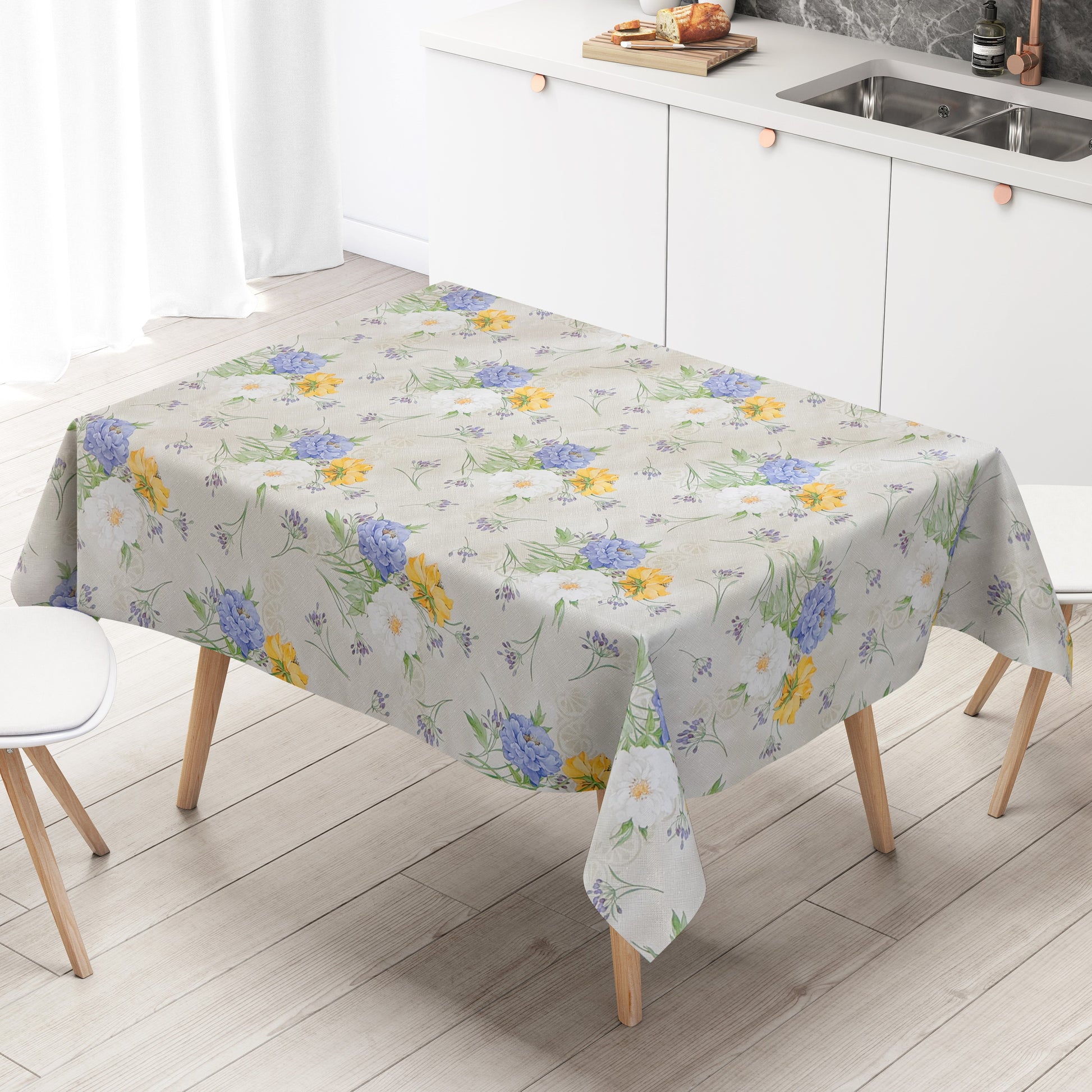 Wachstuch Tischdecke Blumenwiese