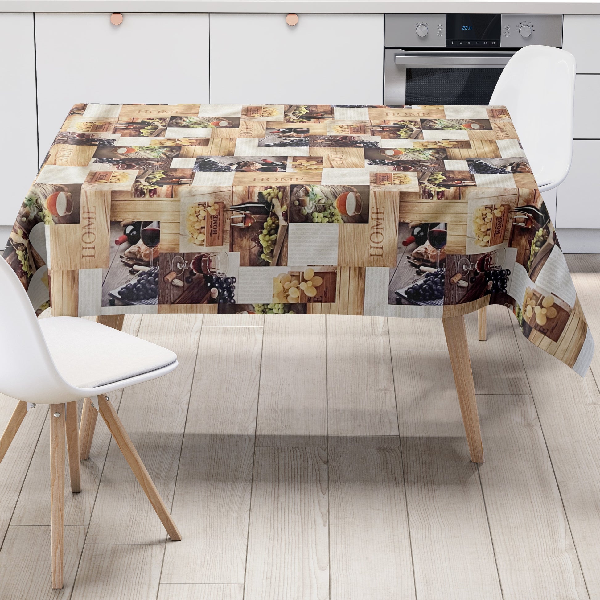 Wachstuch tischdecke Weintrauben