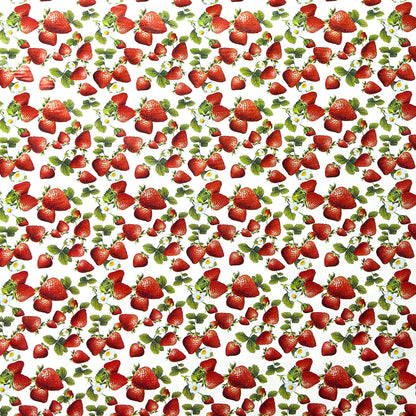 Wachstuch Tischdecke Erdbeeren