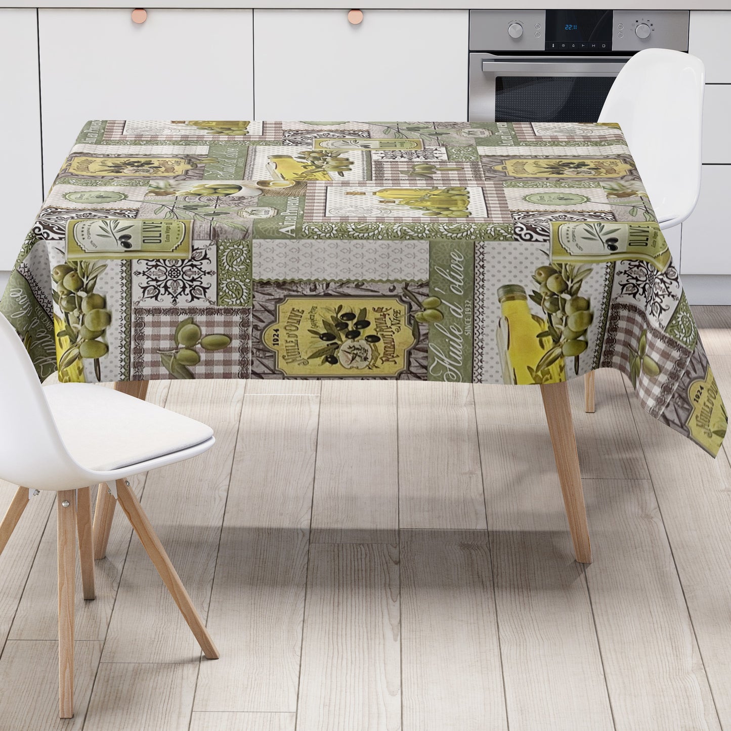 Wachstuch Tischdecke Oliven