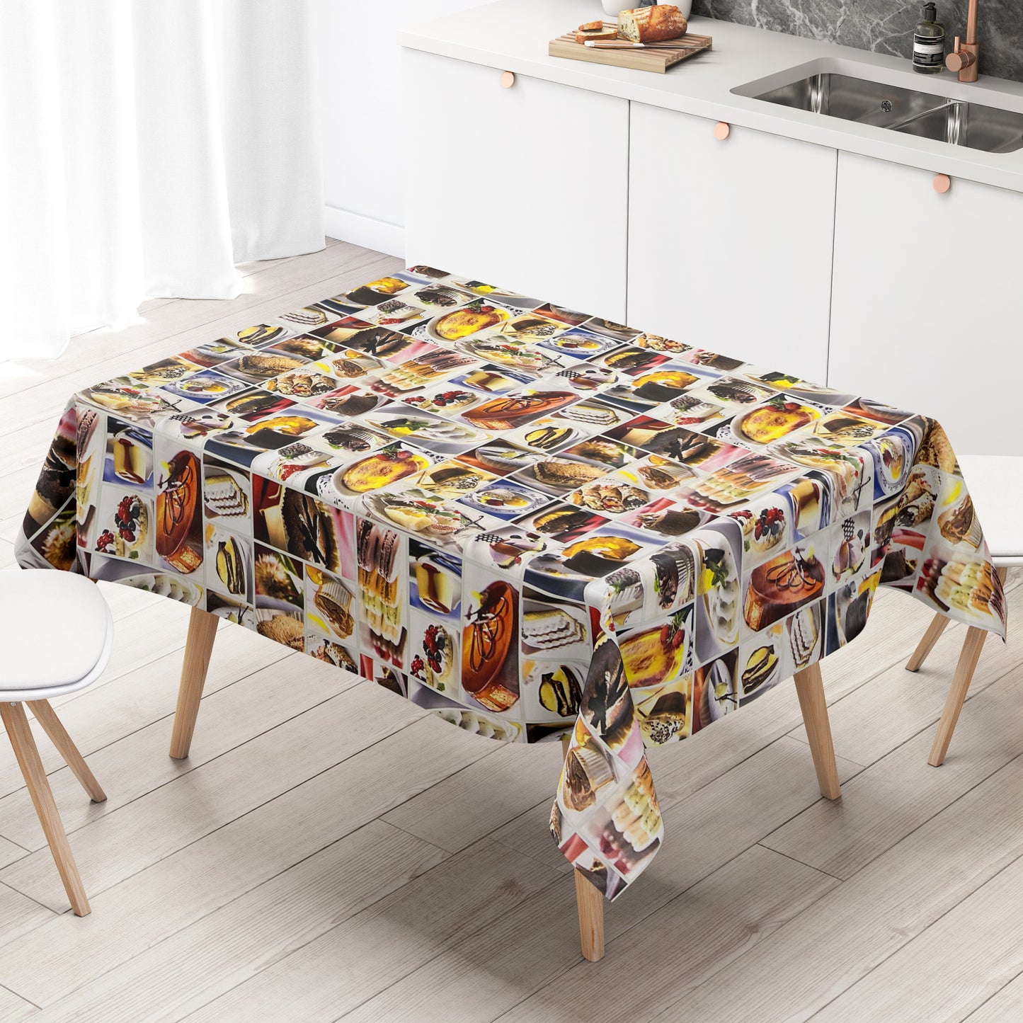 Wachstuch Tischdecke Kuchen Torte