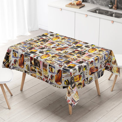 Wachstuch Tischdecke Kuchen Torte