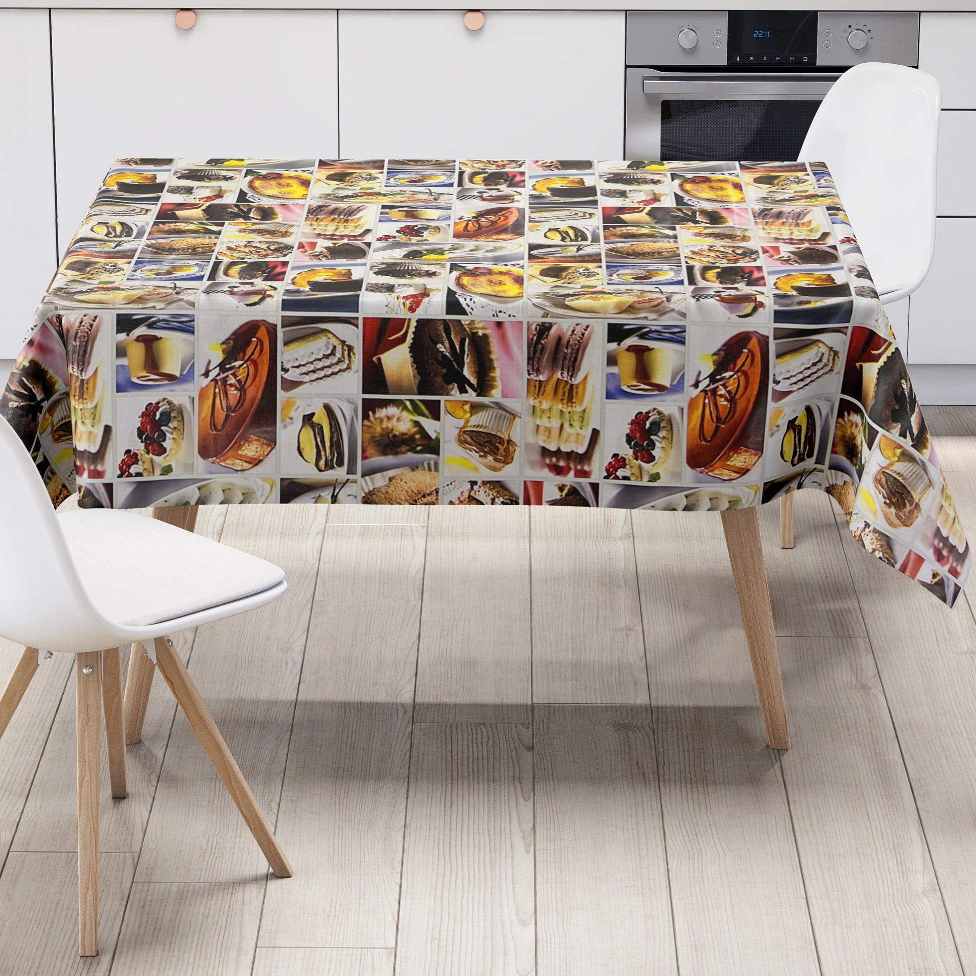 Wachstuch Tischdecke Kuchen Torte
