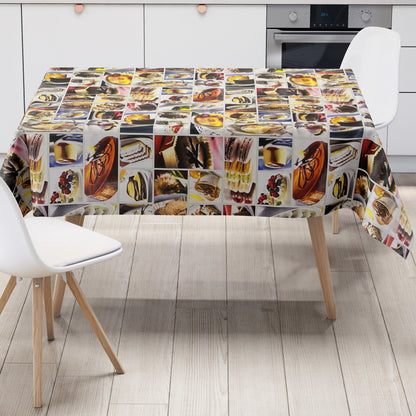 Wachstuch Tischdecke Kuchen Torte