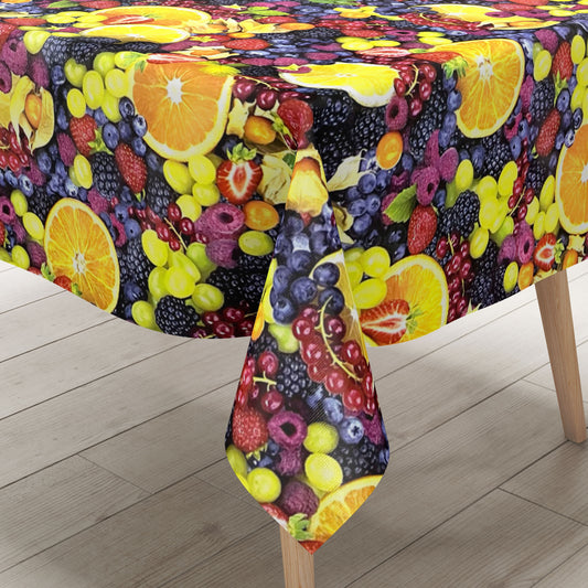 Oilcloth roll sold by the meter roll C320 fruit berries oranges