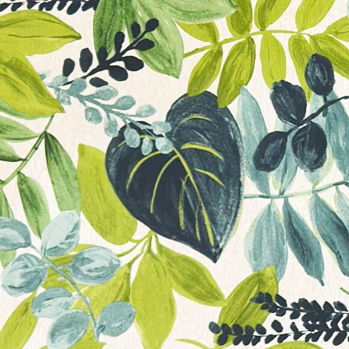 Jacquard Tischdecke Dschungel grün