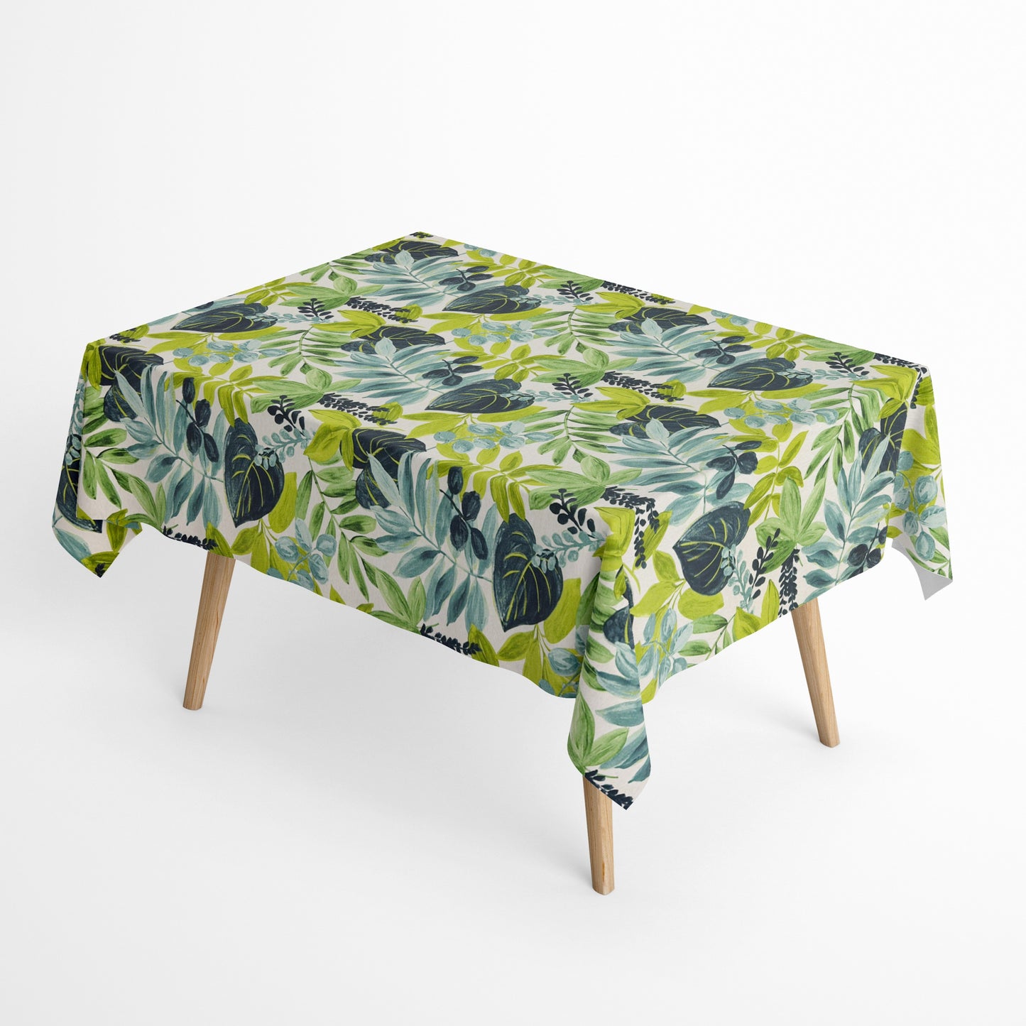 Jacquard Tischdecke Dschungel grün