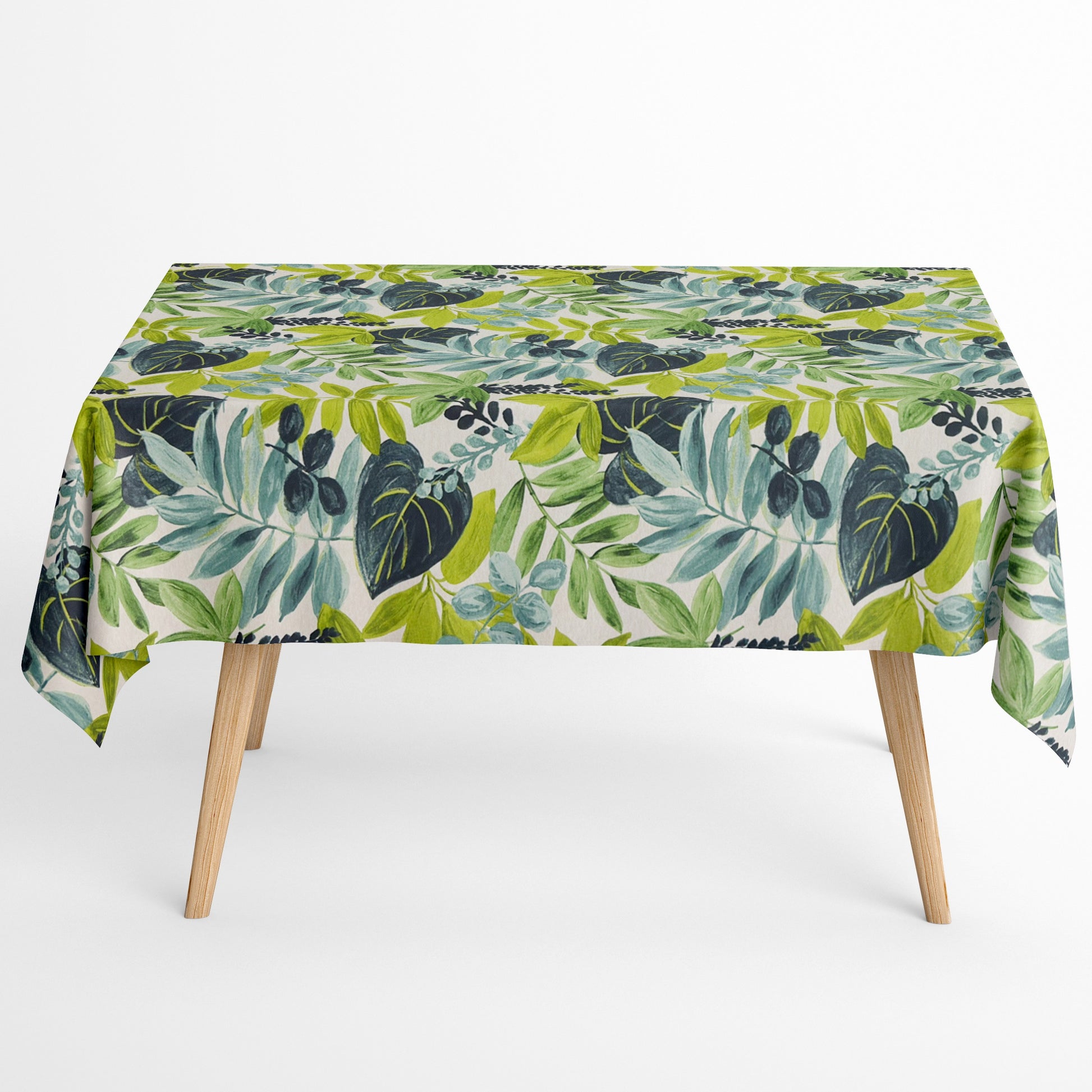 Jacquard Tischdecke Dschungel grün