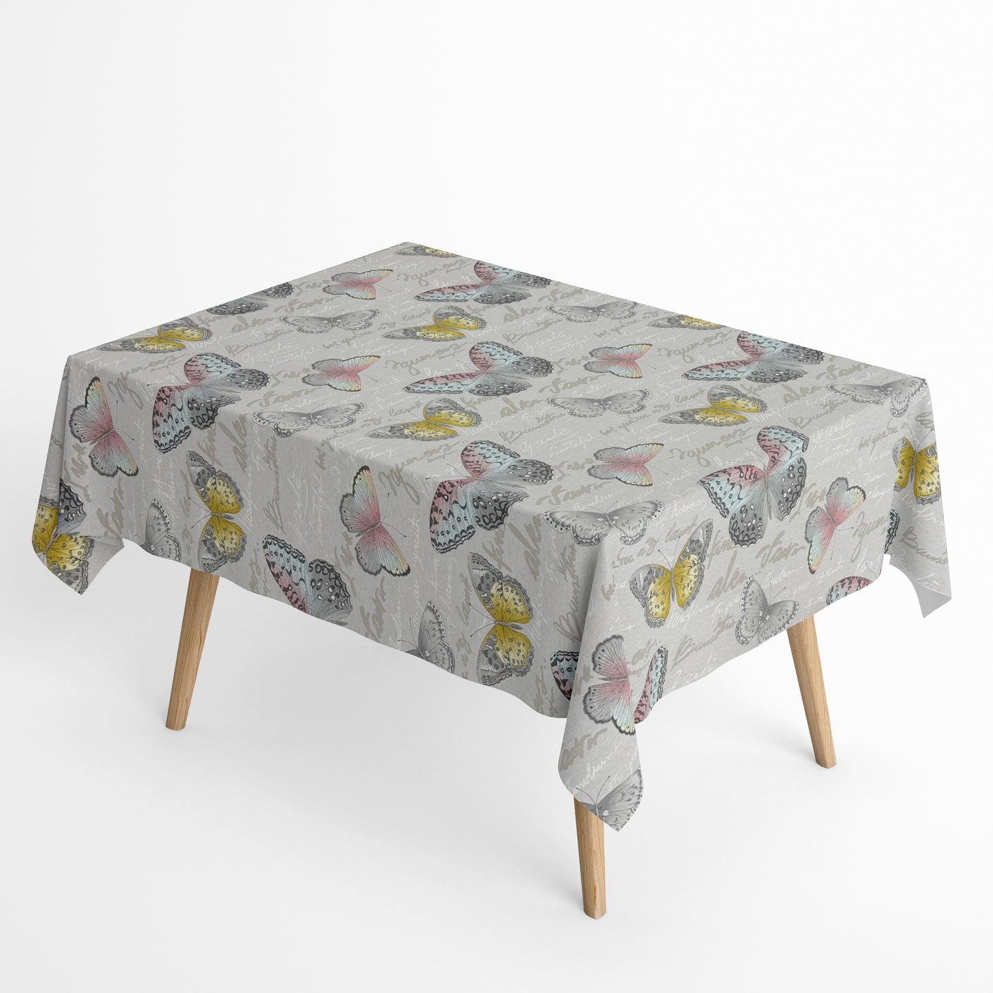 Baumwoll Tischdecke Schmetterlinge