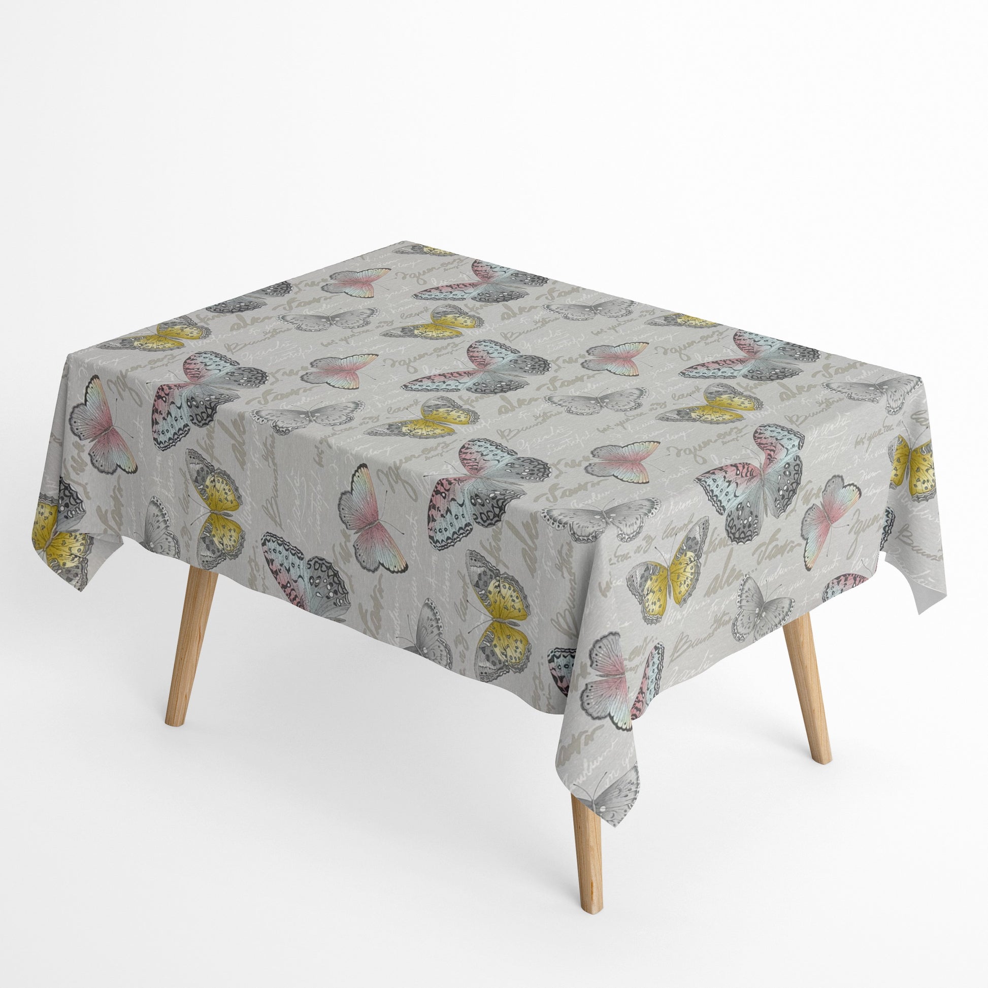 Baumwoll Tischdecke Schmetterlinge