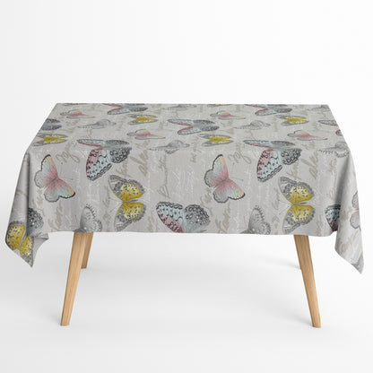 Baumwoll Tischdecke Schmetterlinge