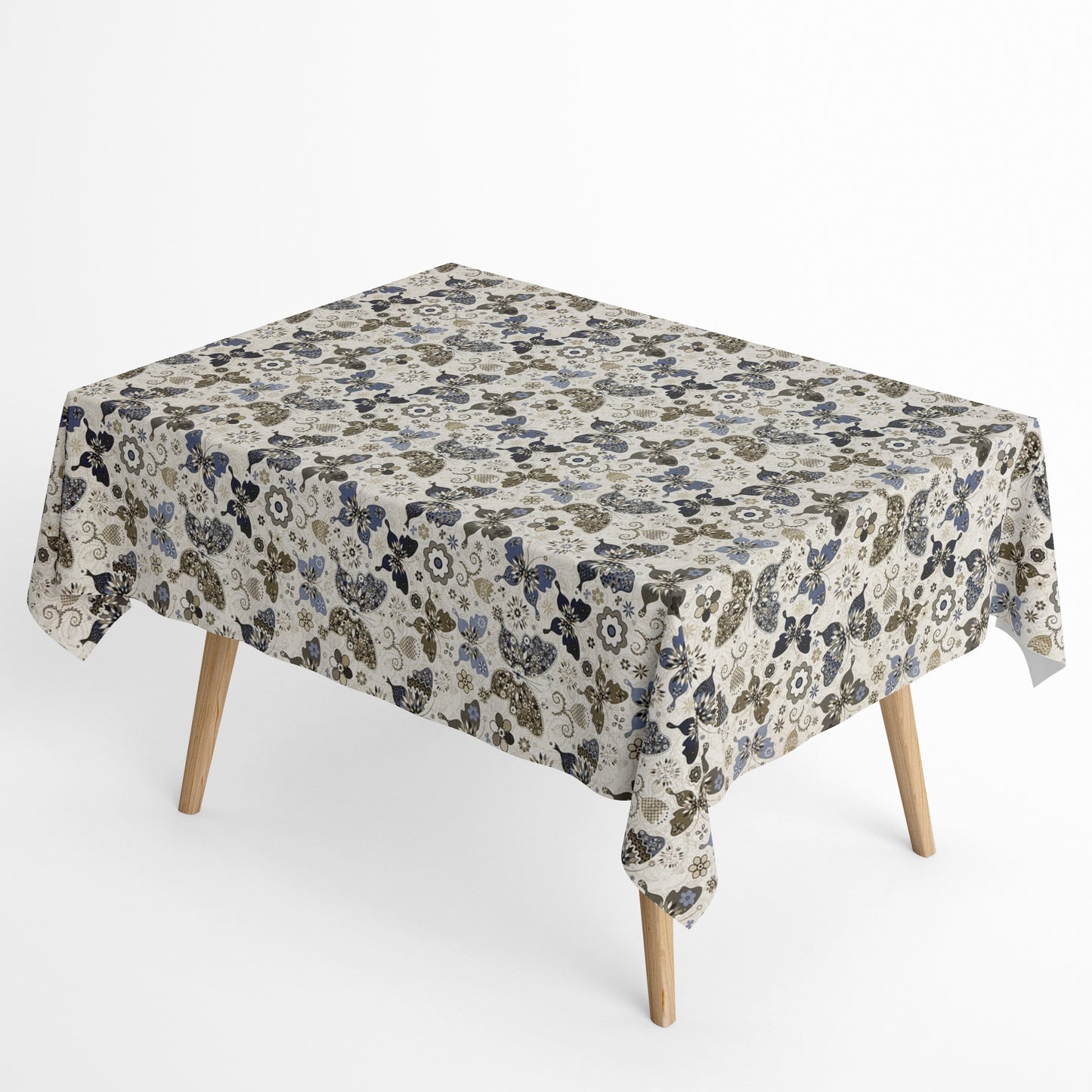 Jacquard Tischdecke beschichtete Baumwolle 160 cm Breite CHAGALL Schmetterlinge eckig rund oval
