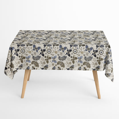 Baumwoll Tischdecke Schmetterlinge