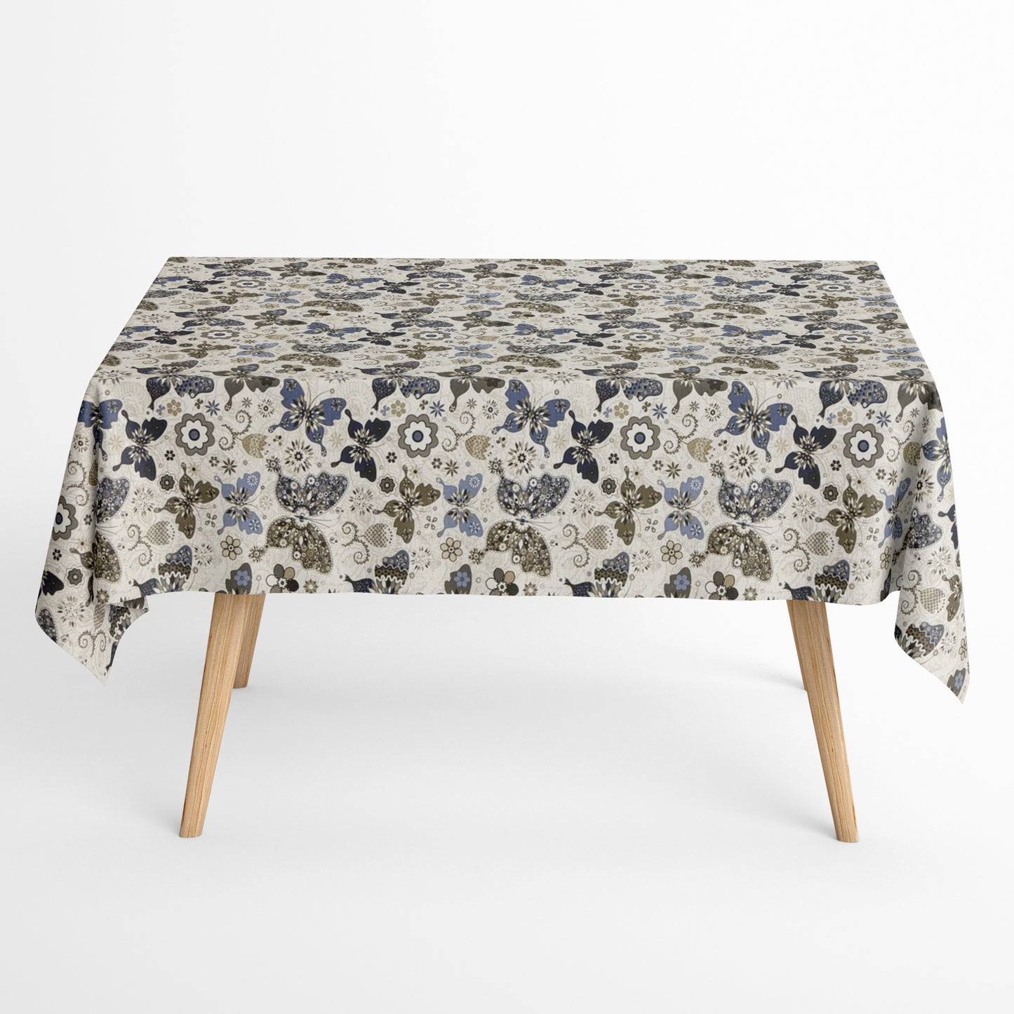Jacquard Tischdecke beschichtete Baumwolle 160 cm Breite CHAGALL Schmetterlinge eckig rund oval