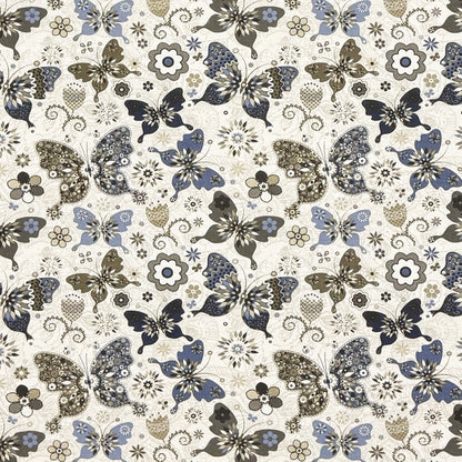 Jacquard Tischdecke beschichtete Baumwolle 160 cm Breite CHAGALL Schmetterlinge eckig rund oval