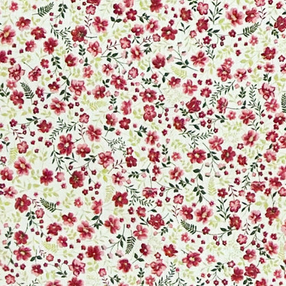 Jacquard Tischdecke Streublumen rot