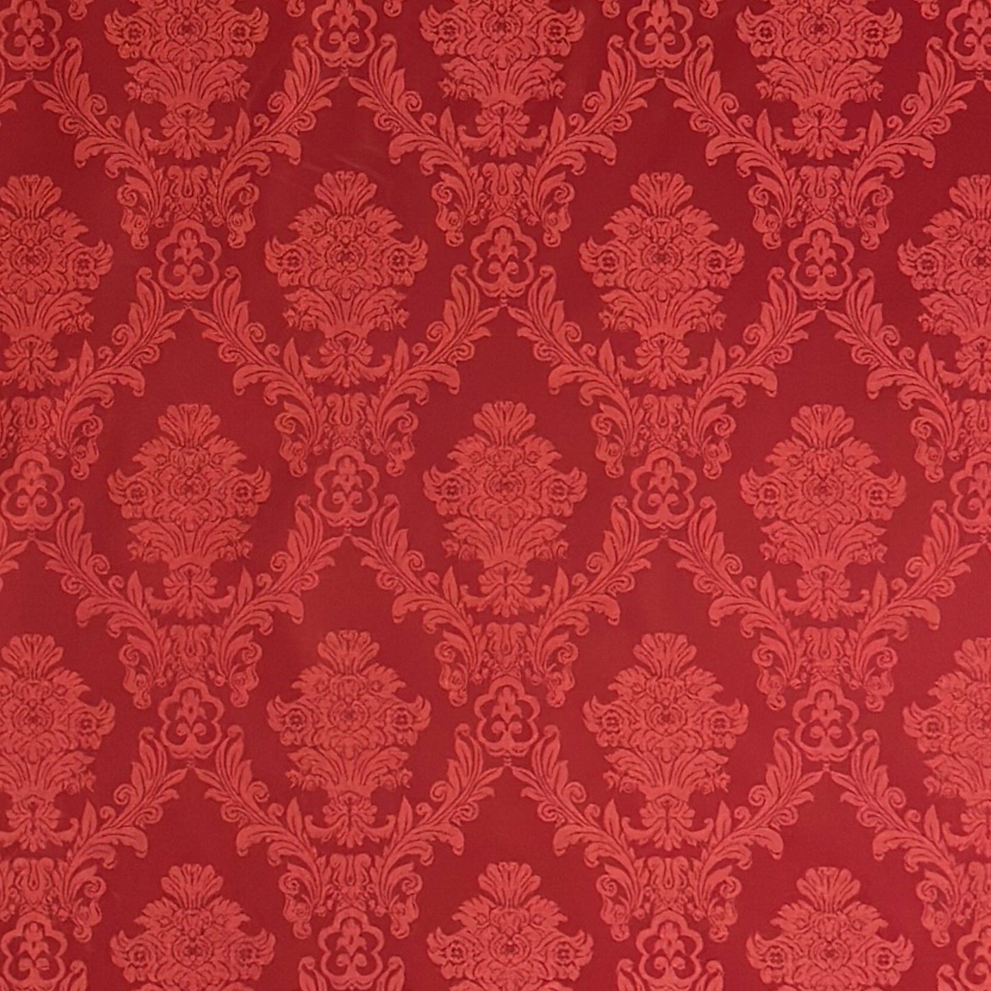 Baumwoll Tischdecke Ornamente rot