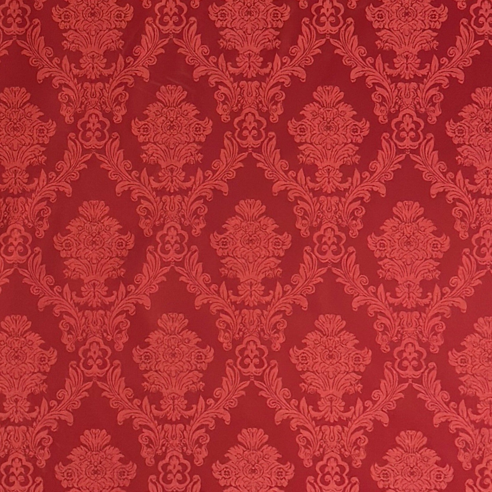 Baumwoll Tischdecke Ornamente rot