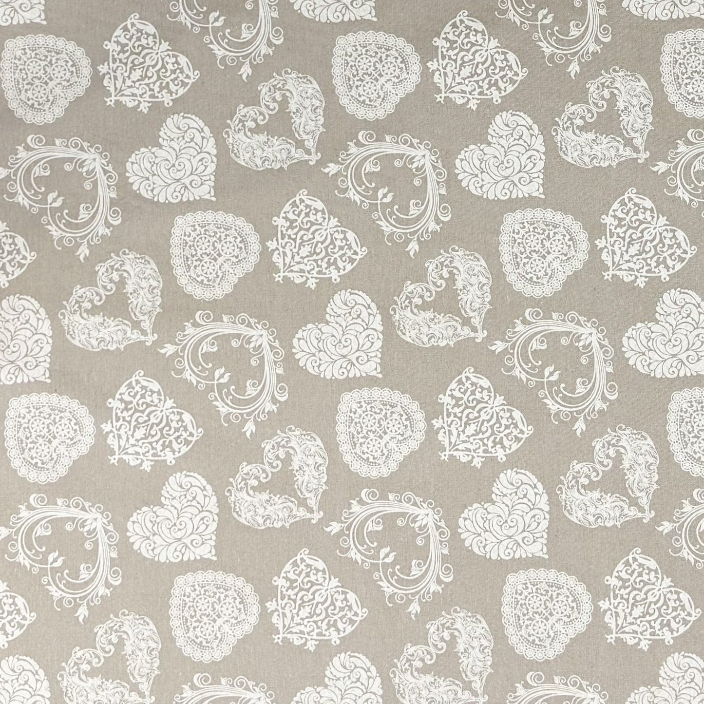 beschichtete Baumwolle Herzen Ornamante 