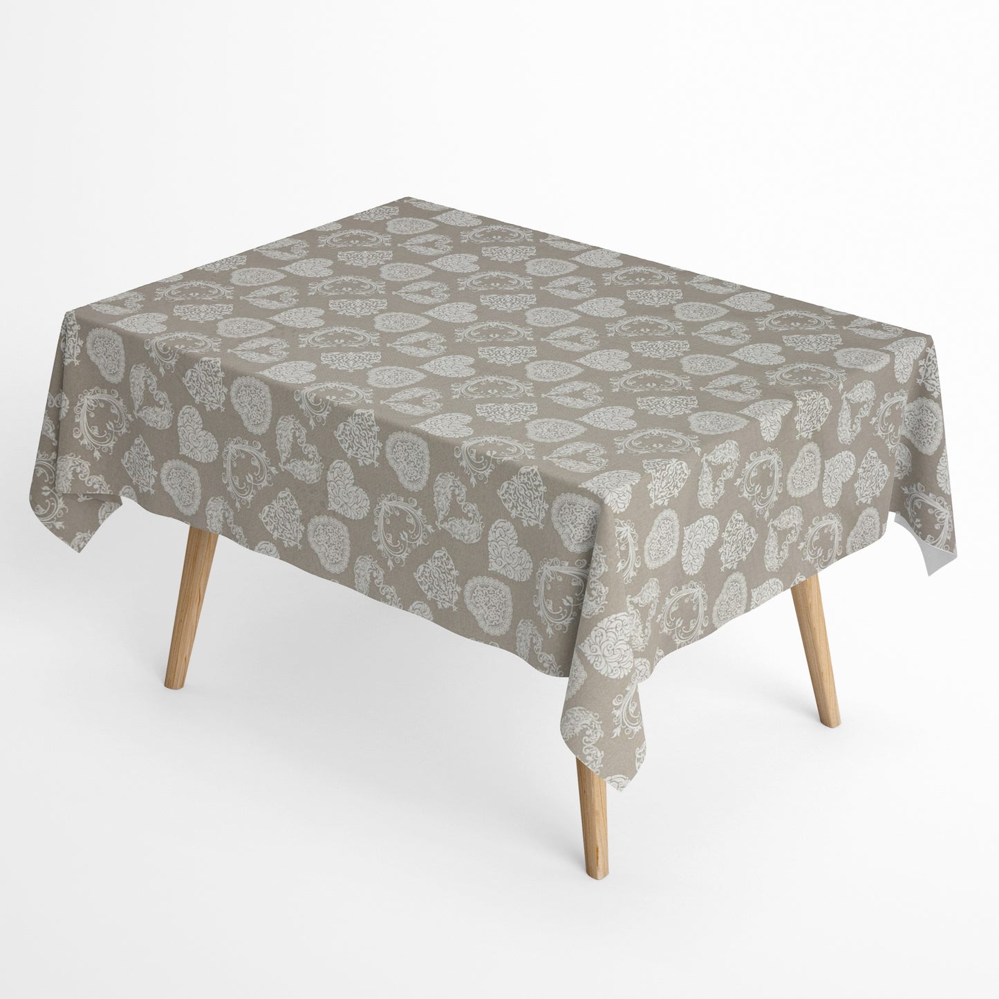 beschichtete Baumwolle Herzen Ornamante 