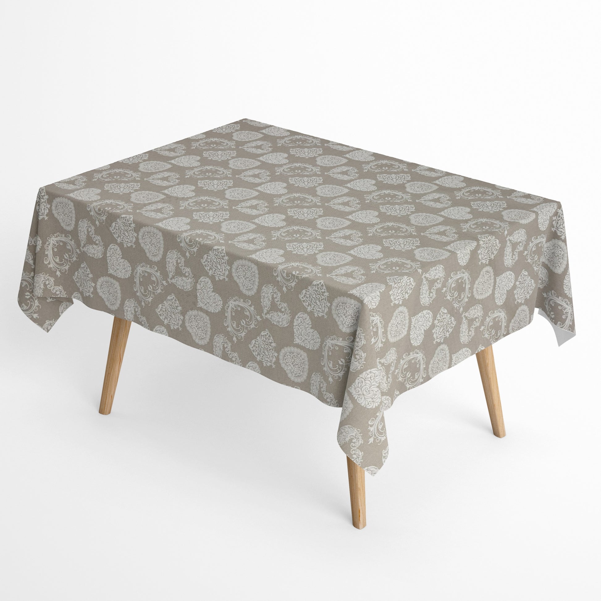 beschichtete Baumwolle Herzen Ornamante 
