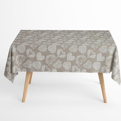 beschichtete Baumwolle Herzen Ornamante 