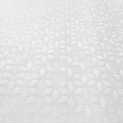 Jacquard Tischdecke aus beschichteter Baumwolle mit Fleckenschutz CORBAZ weiß floral Blätter eckig rund oval