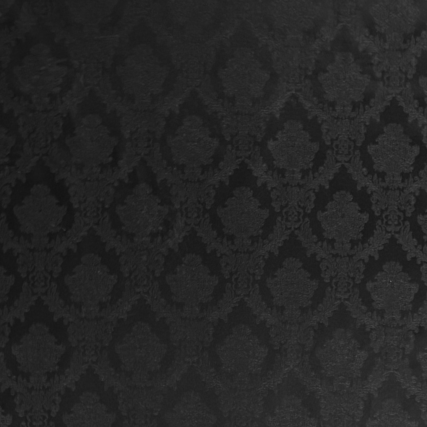 Nappe jacquard en coton enduit avec protection antitache Classic24 noir ornements baroques carré rond ovale 