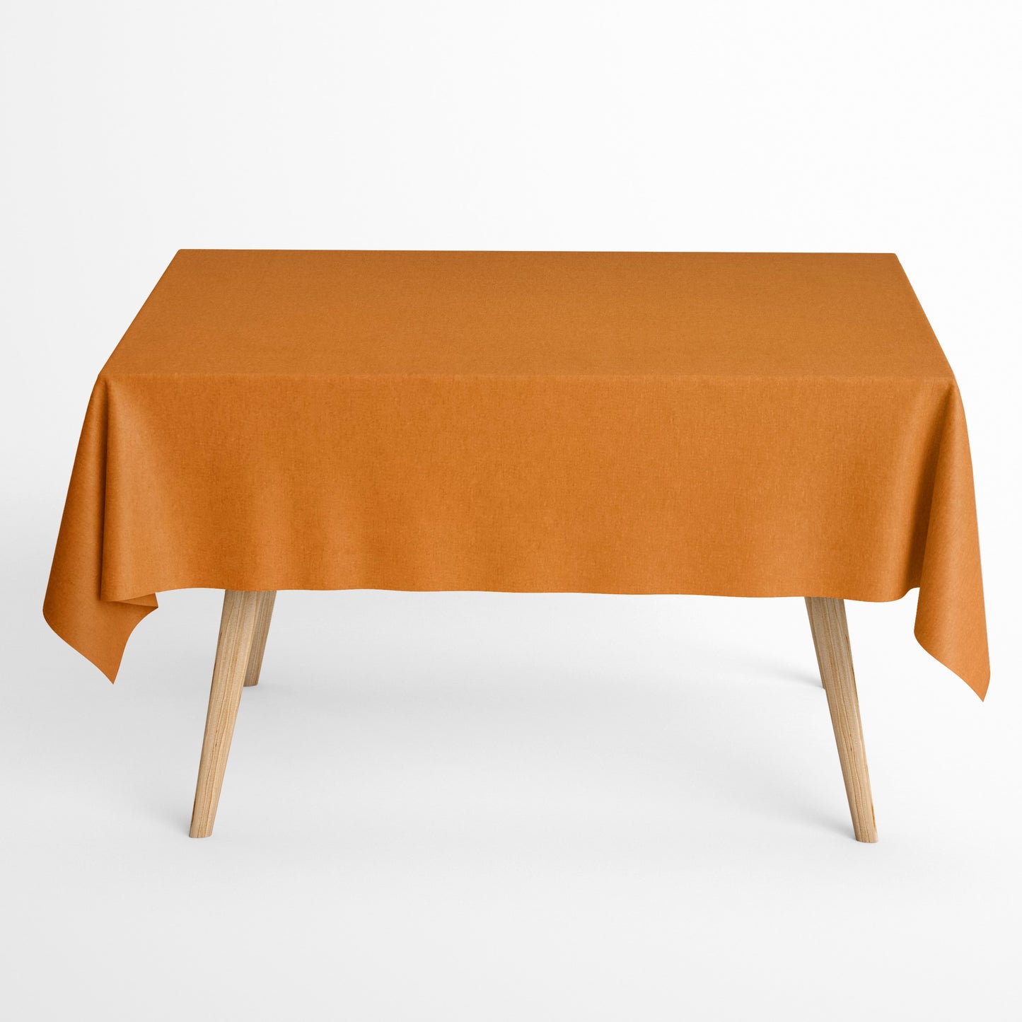 Baumwoll Tischdecke orangefarben