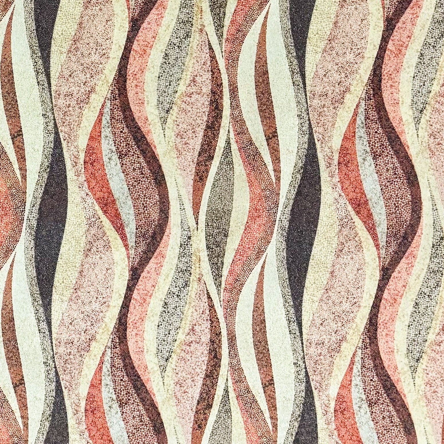 Baumwoll Tischdecke Wellen 