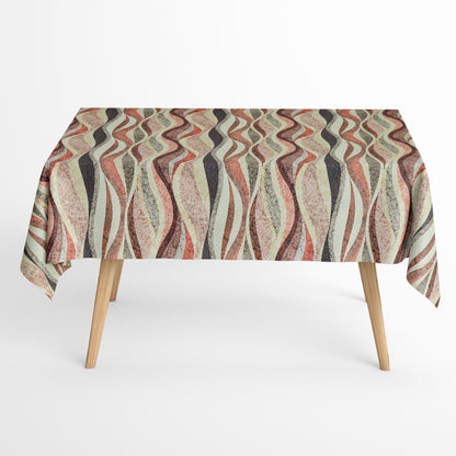 Baumwoll Tischdecke Wellen 