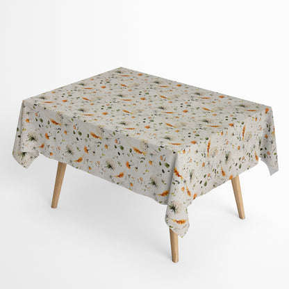 Baumwoll Tischdecke Blumen Blüten
