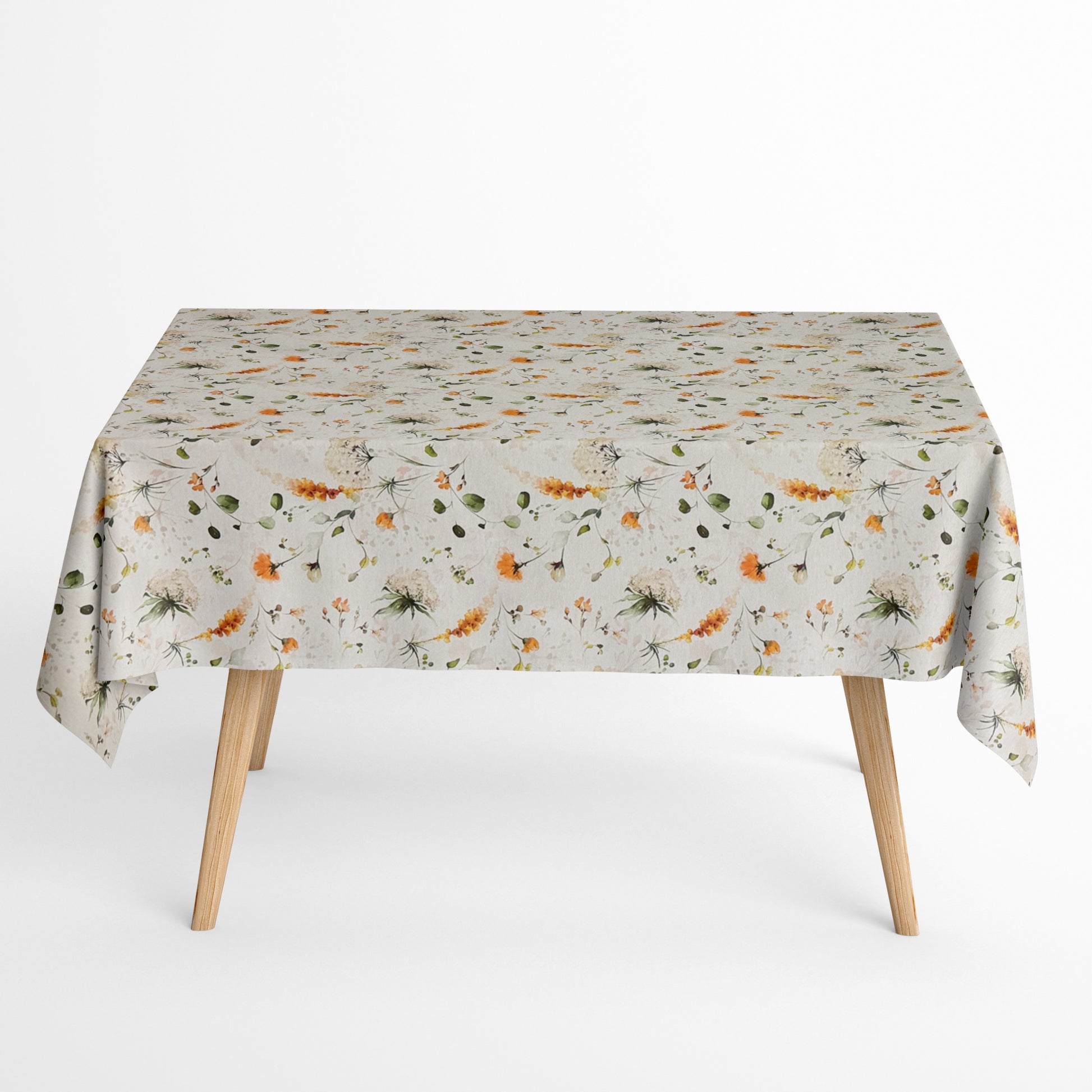 Baumwoll Tischdecke Blumen Blüten